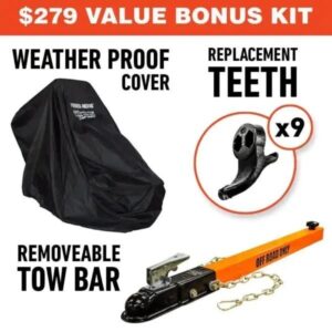 Power King 11 in. 14 HP Commercial Kohler Gas Powered Stump Grinder with Extra Set of Teeth and Precision Control Brake – Seacayago