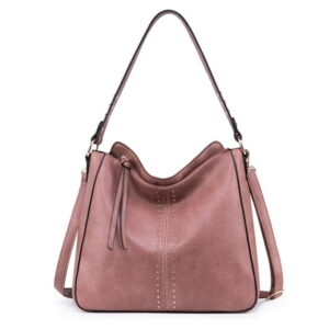 Soft Hobo Shoulder Bag with Crossbody Strap