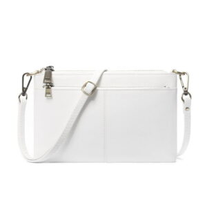 Slim Crossbody Clutch Bag – White